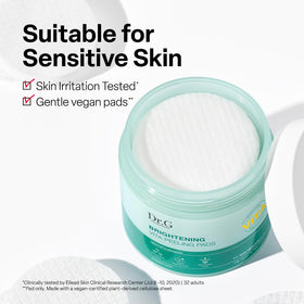 Soft texture side of Dr. G pad soothing sensitive skin after exfoliation.