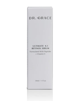 Dr. Grace Ultimate bottle on vanity highlights premium packaging for routines.
