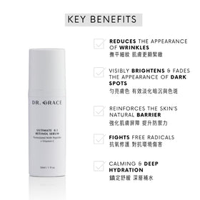 Dr. Grace ceramides barrier support graphic emphasizes moisture and resilience.