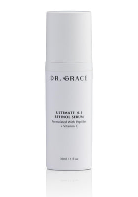 Dr. Grace Ultimate retinol bottle for a smoother, more even-toned complexion.