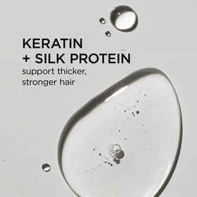 Dr. Groot Bond Fortifying Serum silk protein for enriched texture and detangle support.