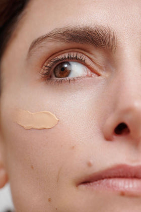 Dr. Hauschka Regenerating Day Cream Complexion swirled on skin.