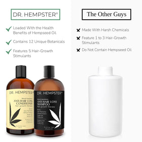 DR. HEMPSTER scalp massager brush invites gentle cleansing and stimulation