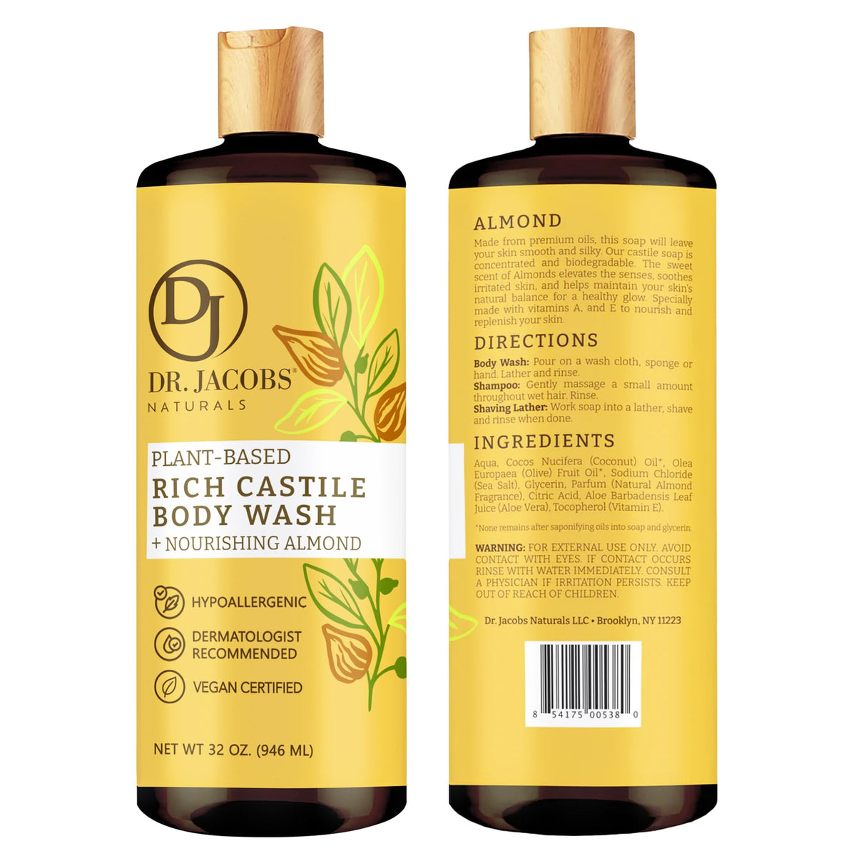 Aloe vera and vitamin E blend visible in the formula for skin hydration.