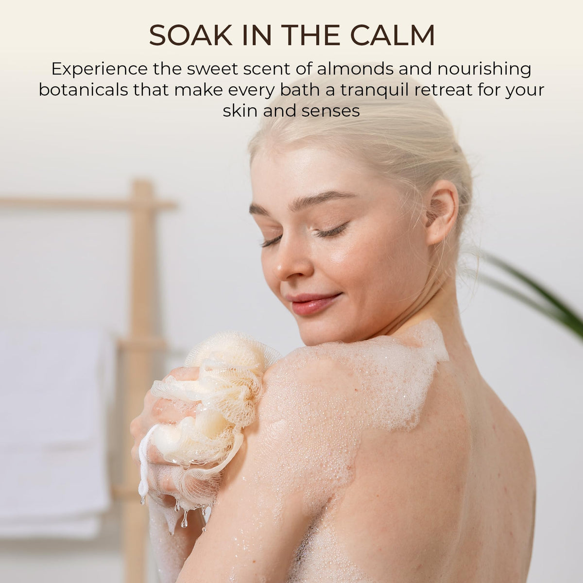 Soothing hydration from aloe vera and vitamin E during routine.