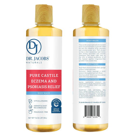 Close-up of Dr. Jacobs Naturals castile soap lather for sensitive skin hydration