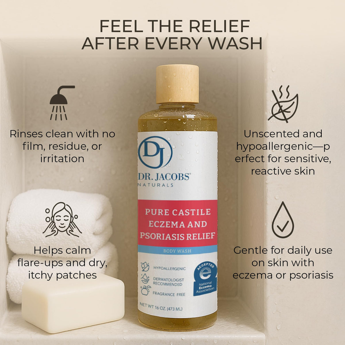 Fragrance-free packaging label from Dr. Jacobs Naturals