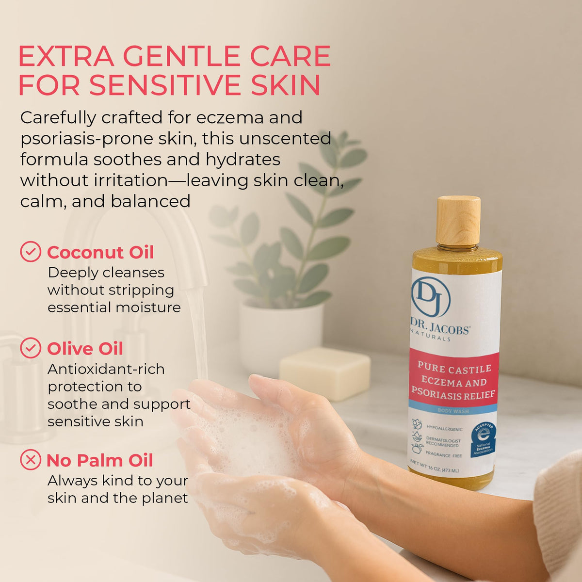 Olive and coconut oils infographic for Dr. Jacobs Naturals ingredients