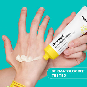 Ceramide NP and Panthenol ingredients in Ceramidin hydrate and soften hands.