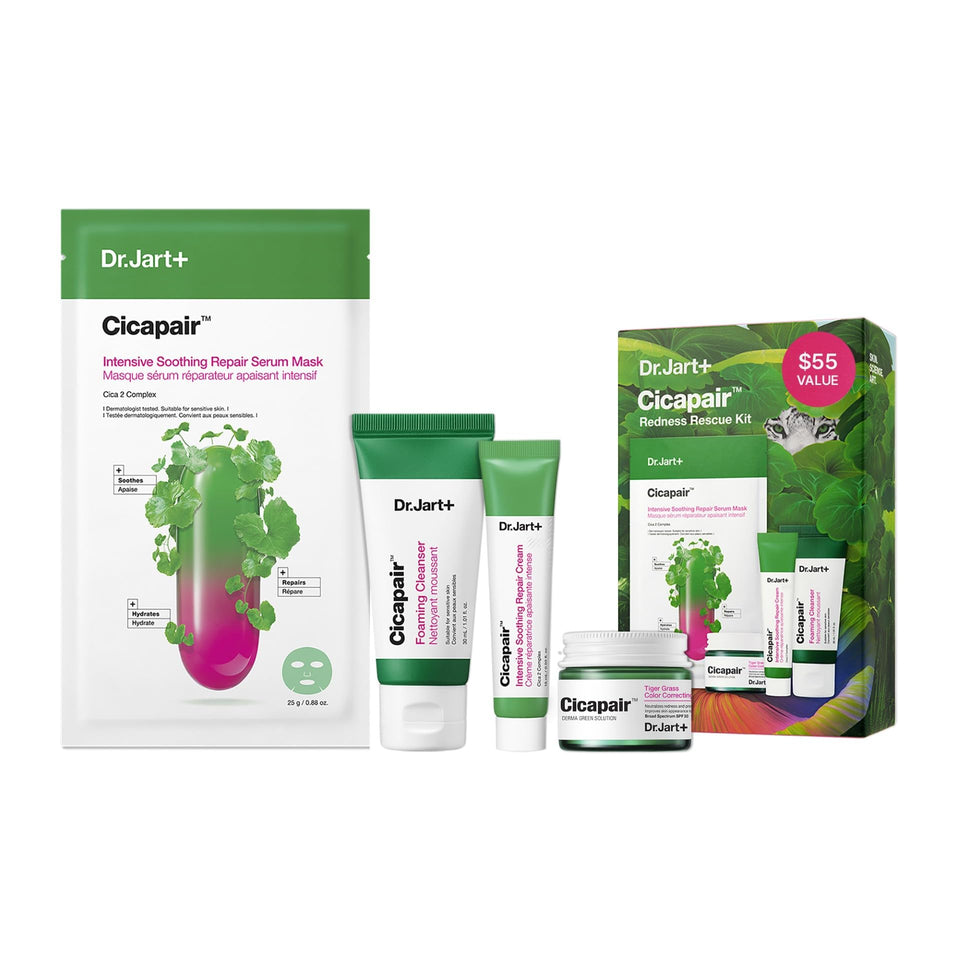 Dr.Jart+ Cicapair foam face wash for gentle cleansing on sensitive skin.