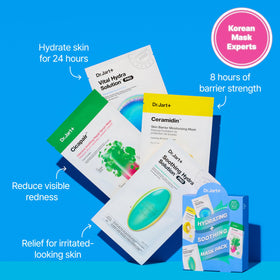 Dr.Jart+ Soothing Hydra Solution mask application for calm skin