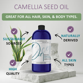 Dr Joe Lab Camellia Seed Oil bottle pour for scalp and hair nourishment