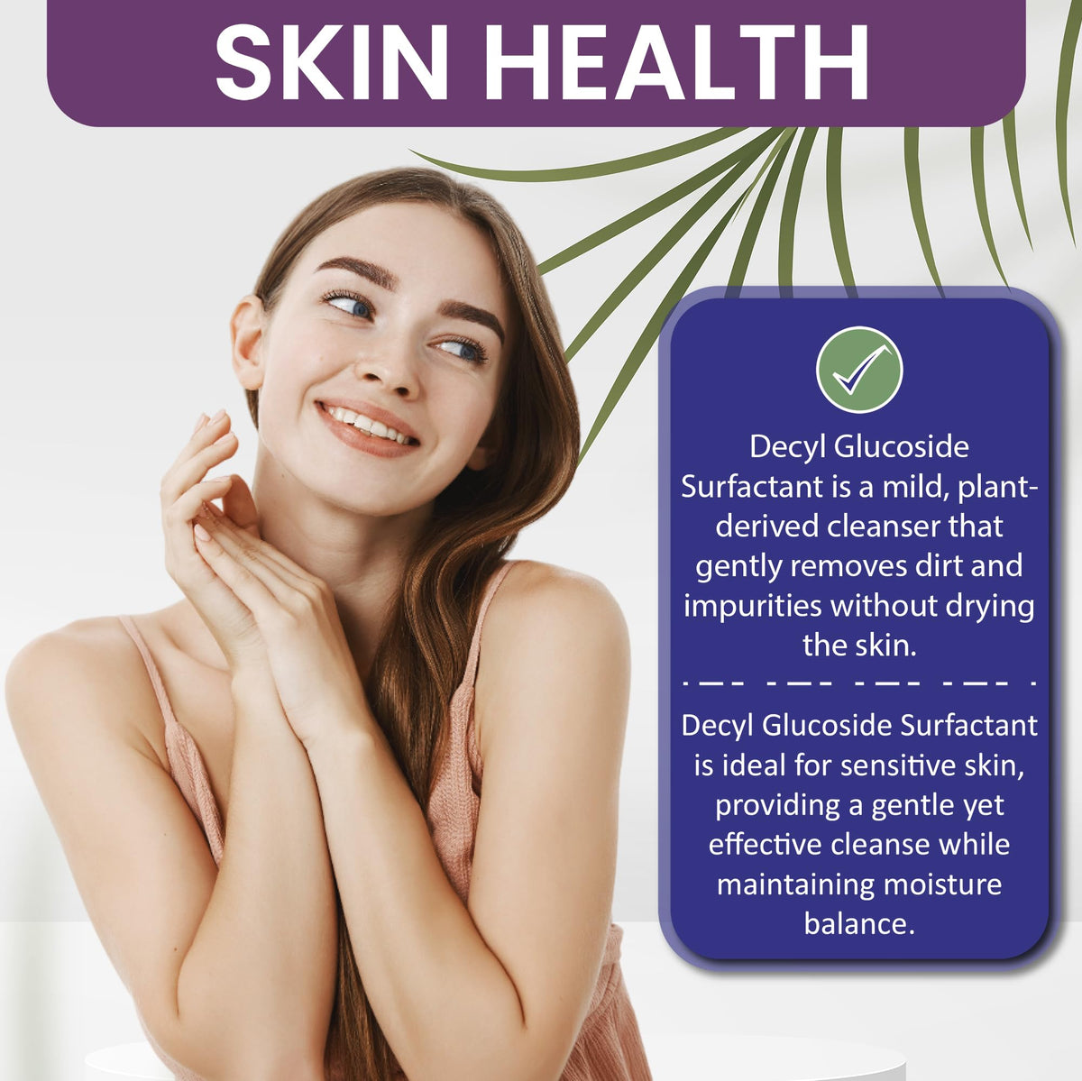 Close-up of Cocojojo Decyl Glucoside label highlighting fragrance-free formula.