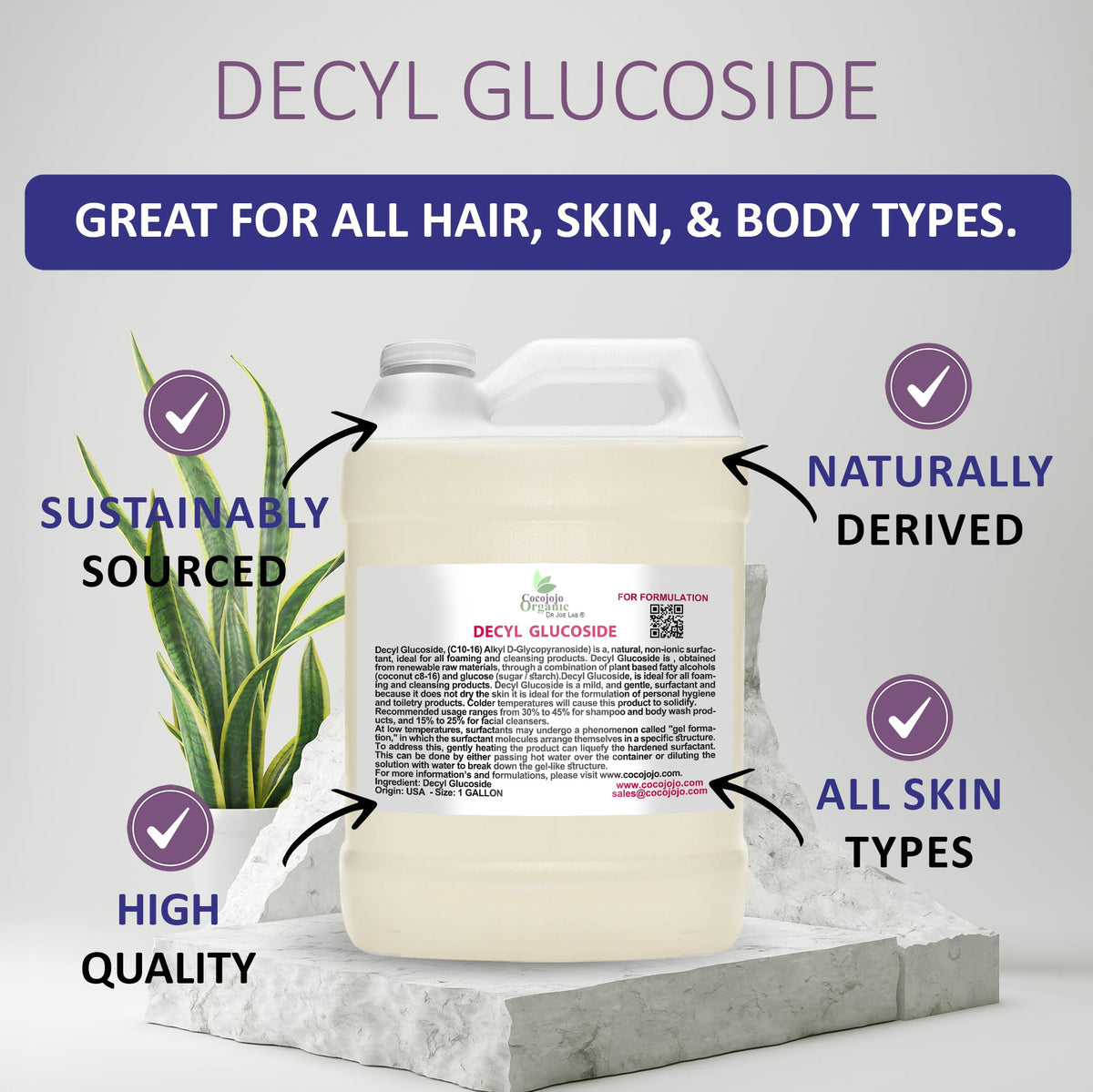 Pouring Cocojojo Decyl Glucoside for easy formulation in the lab or kitchen.