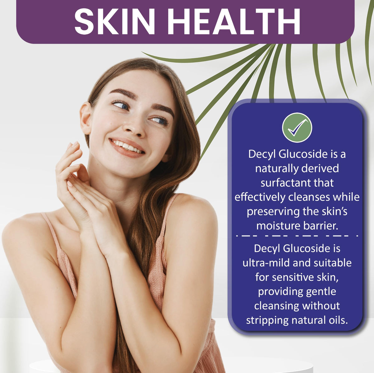Dr Joe Lab Decyl Glucoside foaming texture ideal for facial cleansers.