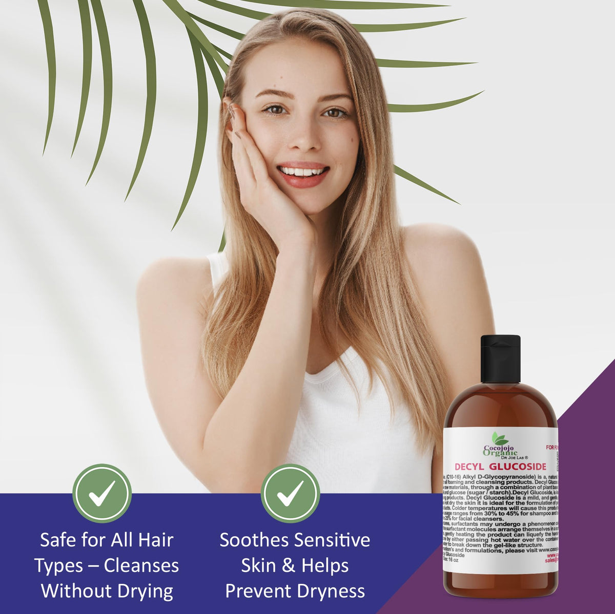 Dr Joe Lab Decyl Glucoside ingredients from natural renewable plants.