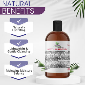Dr Joe Lab Decyl Glucoside bottle in DIY shampoo blends for gentle cleansing.