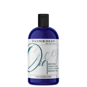 Dr Joe Lab Rosehip Oil bottle for daily face and body care.