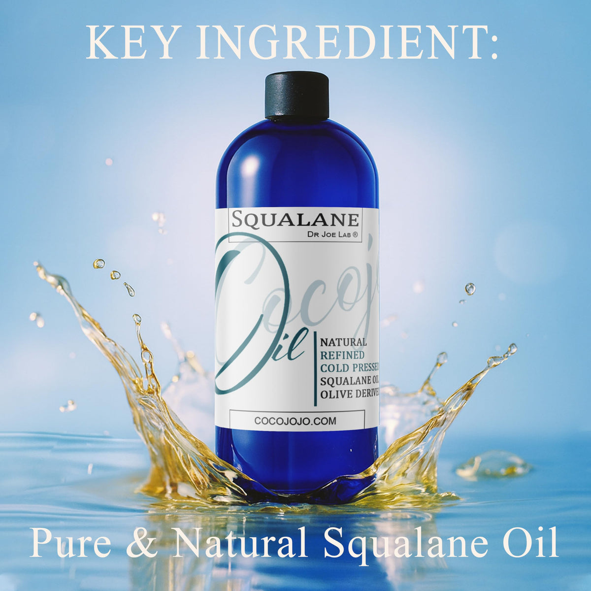 Dr Joe Lab Squalane Oil for face application offers lightweight texture for smooth makeup base.