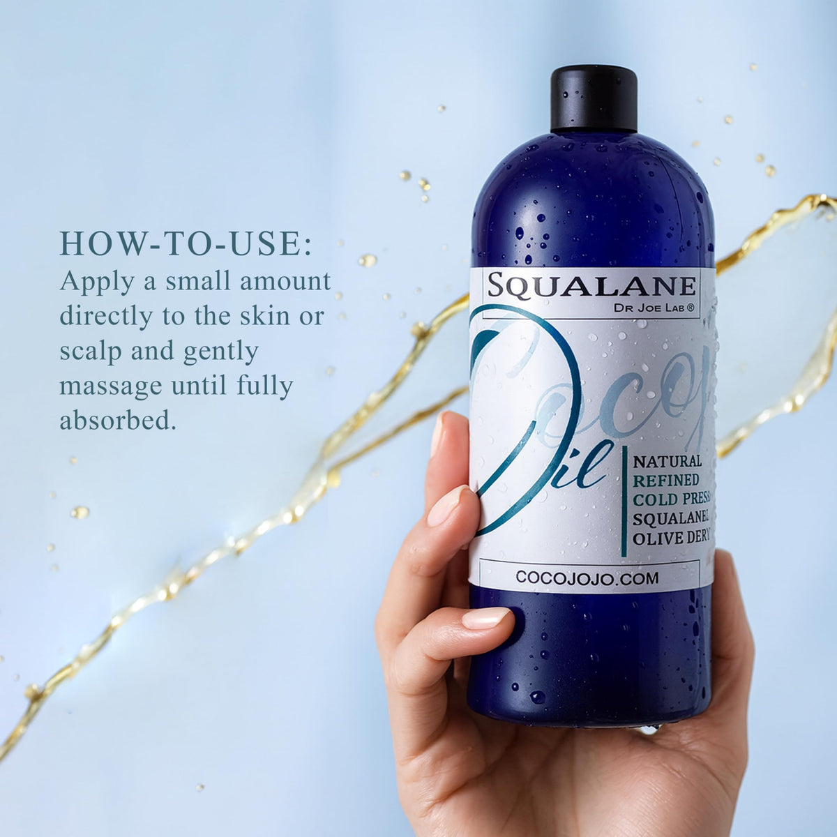 Dr Joe Lab Squalane Oil hair-shine nourishes strands and helps control frizz.