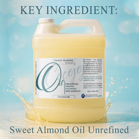 Dr Joe Lab Sweet Almond Oil cap closeup highlighting premium cold-pressed formula