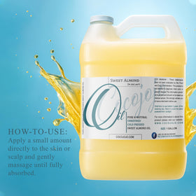 Dr Joe Lab Sweet Almond Oil label detail showcases purity and ingredients