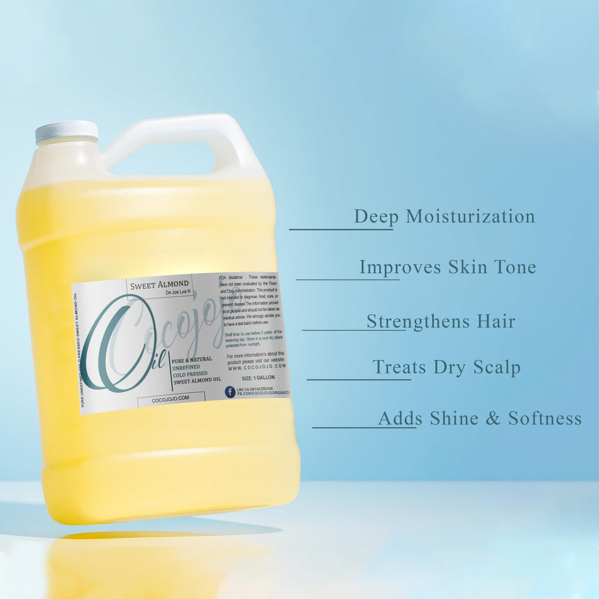Dr Joe Lab Sweet Almond Oil pour demonstrates easy application for body care