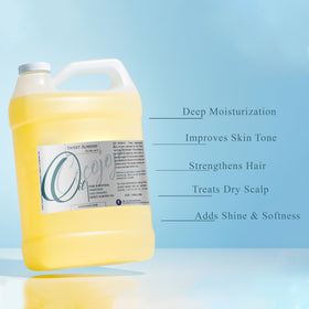 Dr Joe Lab Sweet Almond Oil pour demonstrates easy application for body care