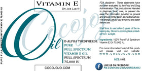 Dr Joe Lab Vitamin E Oil pour spout for easy application