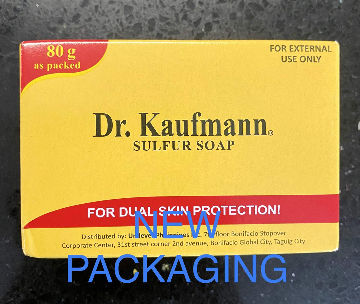 Dr. Kauffman Medicated Sulfur Soap four-bar pack, ideal for family skincare routines