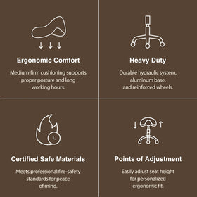 Seat width and depth of DR.LOMILOMI saddle stool for comfortable seating