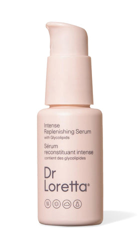 Dr. Loretta Intense Replenishing Serum bottle ready for daily use.