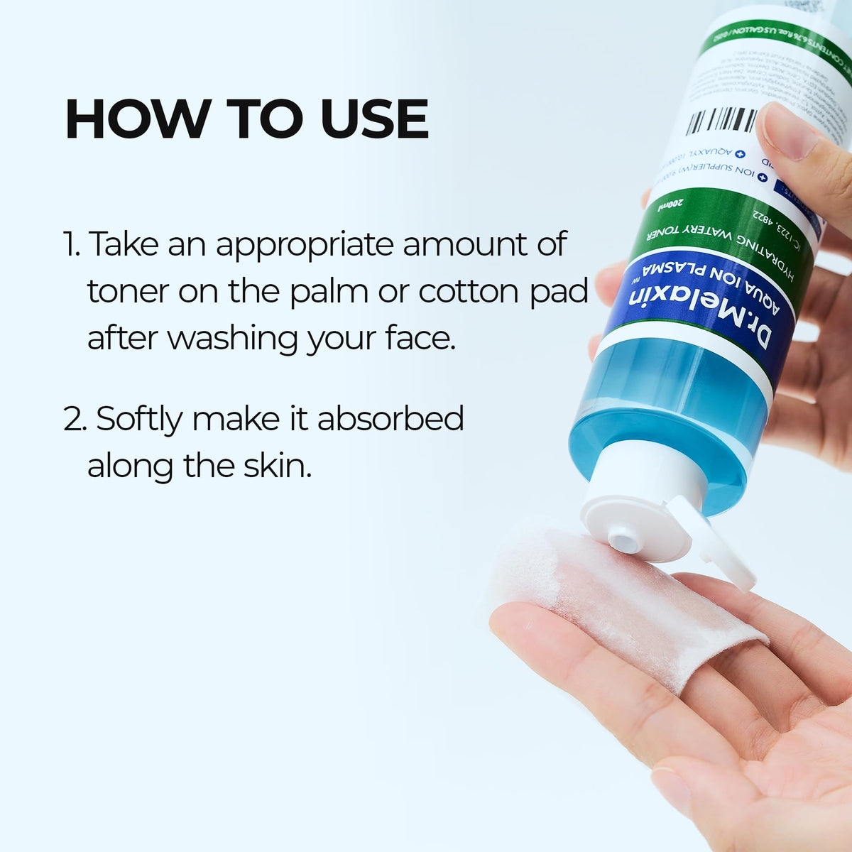 Packaging box and bottle presented as compact, travel-friendly design
