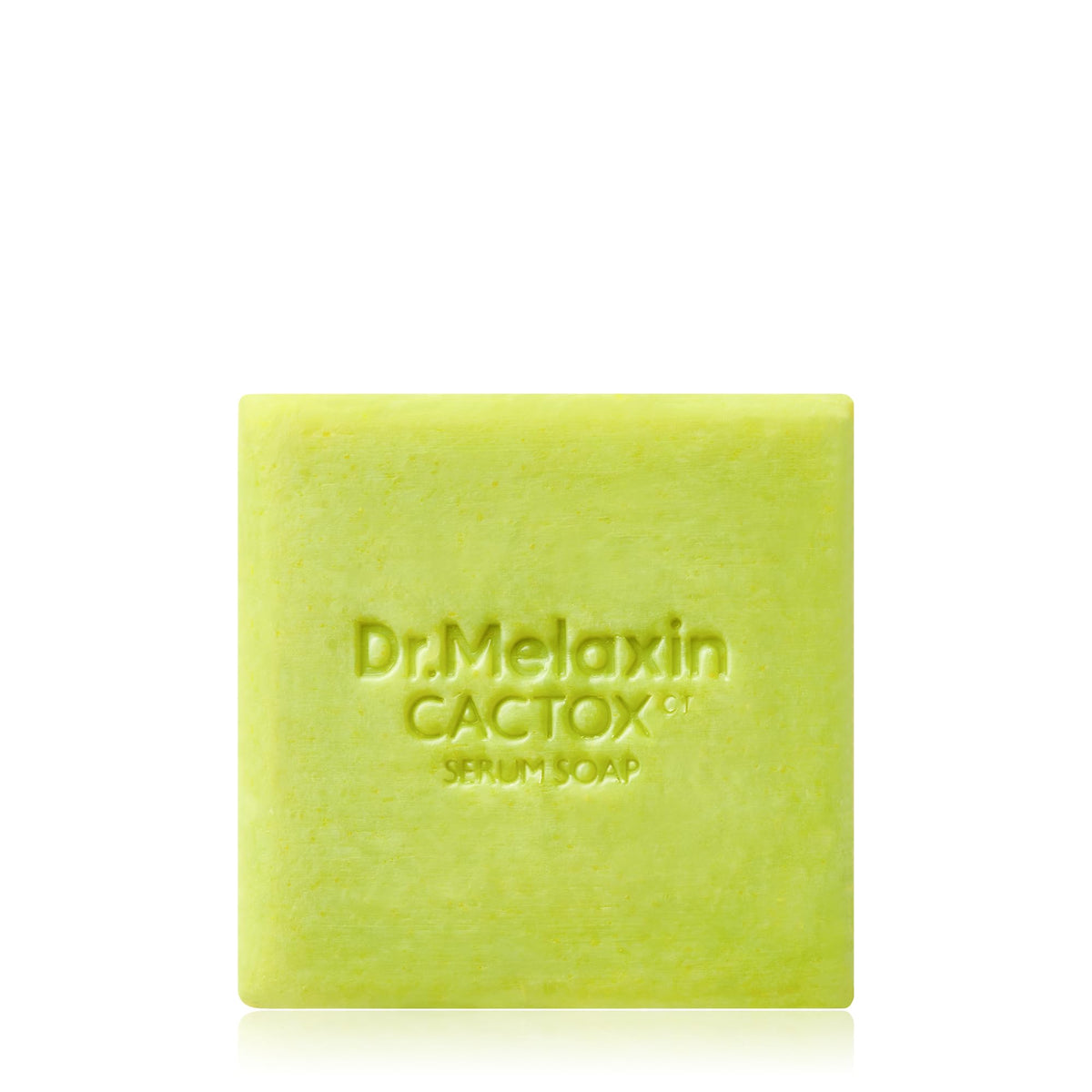 Dr. Melaxin Cactox elastic foam close-up delivering a rich, gentle cleanse.