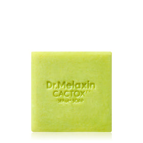 Dr. Melaxin Cactox elastic foam close-up delivering a rich, gentle cleanse.