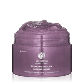 Dr.Melaxin Guerande Sea Salt Scrub packaging highlights premium minerals for radiant skin.