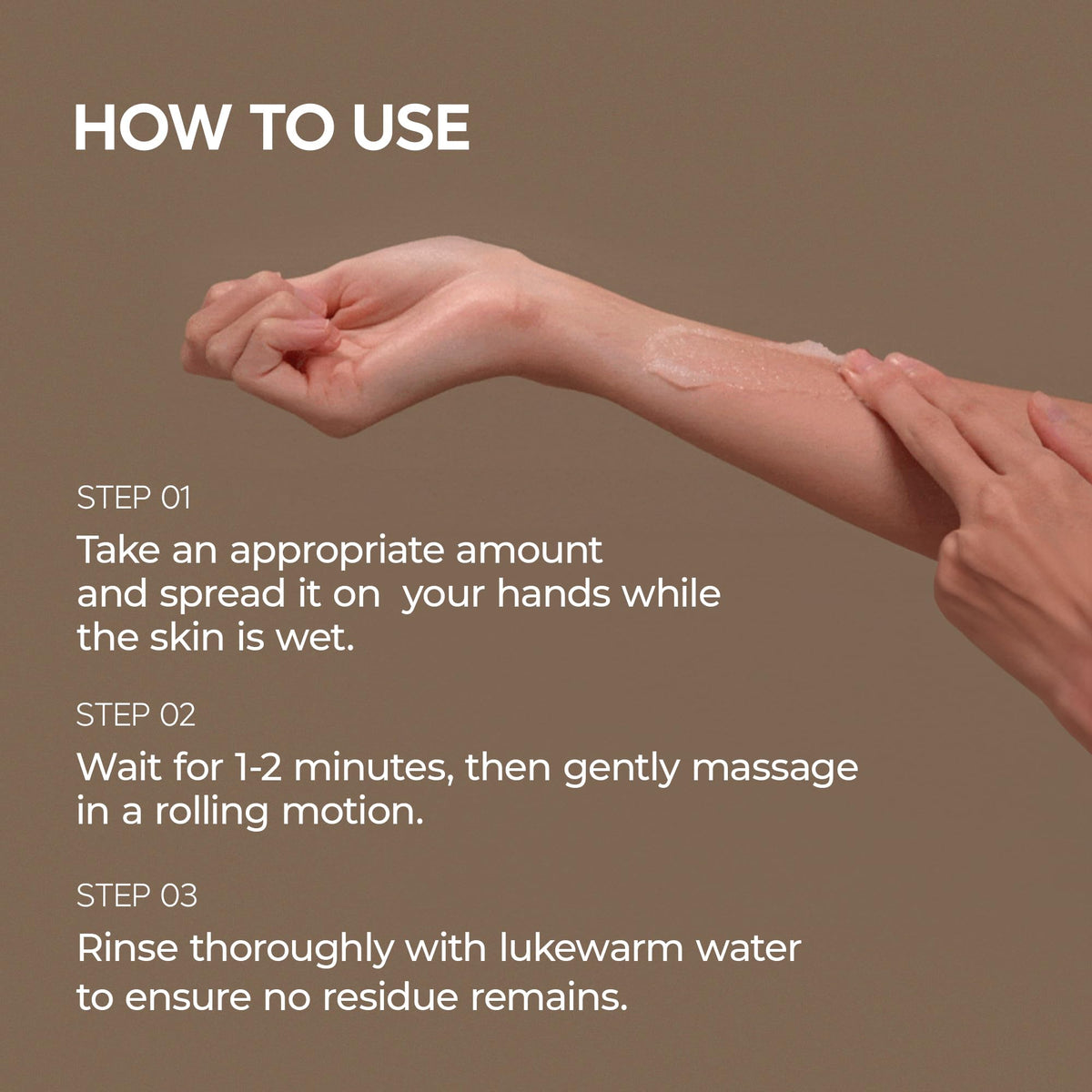 Dr.Melaxin Guerande Sea Salt Scrub fits into your bath routine.
