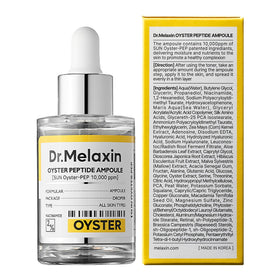 Dr.Melaxin Oyster Pep3 Renewal Ampoule on skin delivering hydration and a subtle glow
