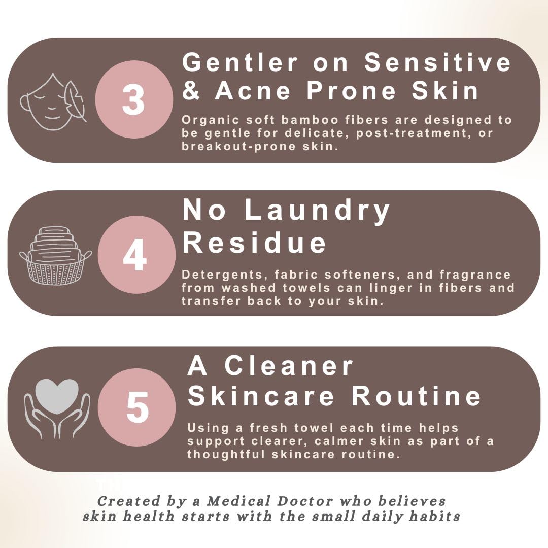 Dr. Nima's dry wipes used for makeup removal without residue.