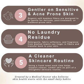 Dr. Nima's dry wipes used for makeup removal without residue.