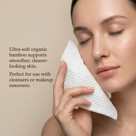 Ultra-soft Dr. Nima's towel shown for comfortable, dry after cleansing.