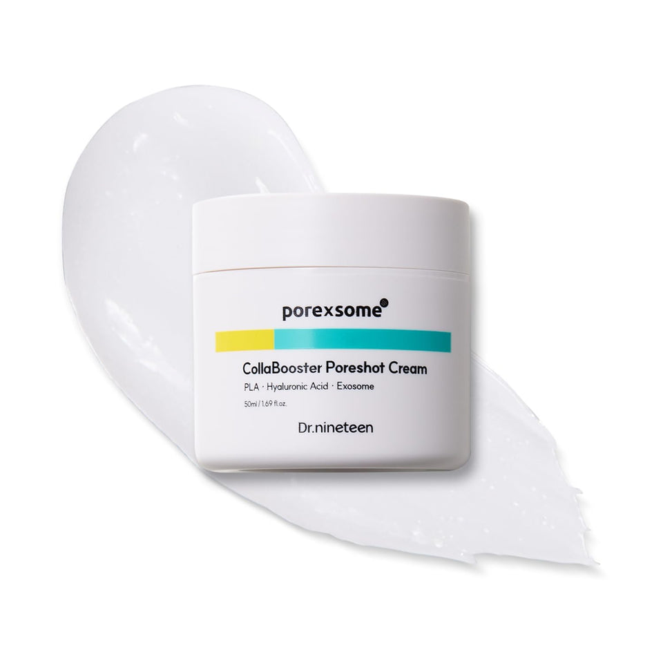 Dr.nineteen PoreXsome CollaBooster bottle showing pore-tightening hydration