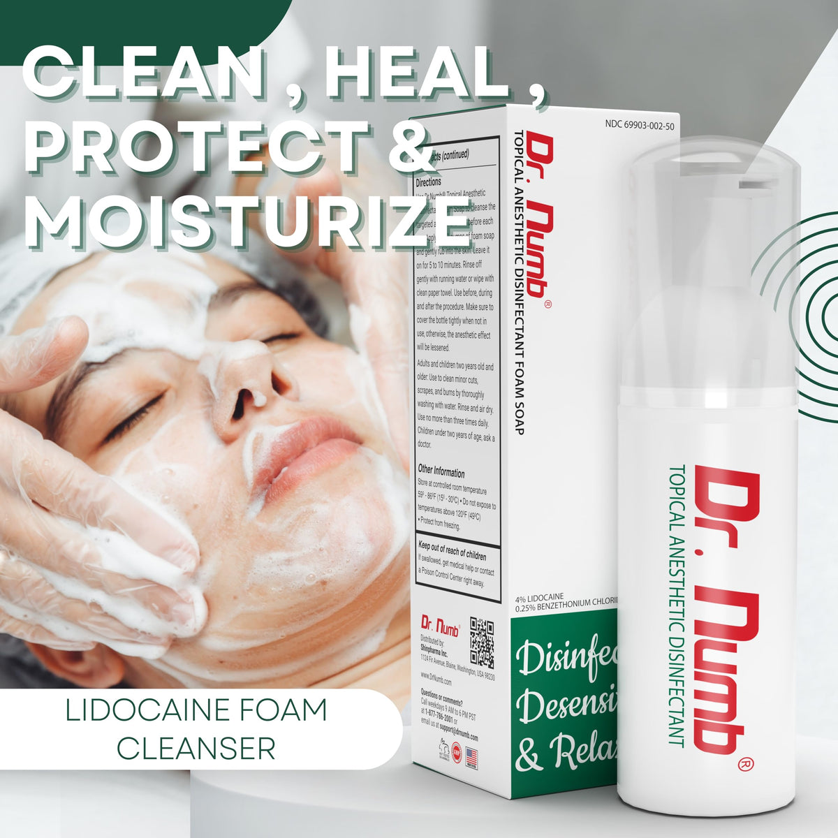 Professional-use scene showing trusted Dr. Numb in skincare.