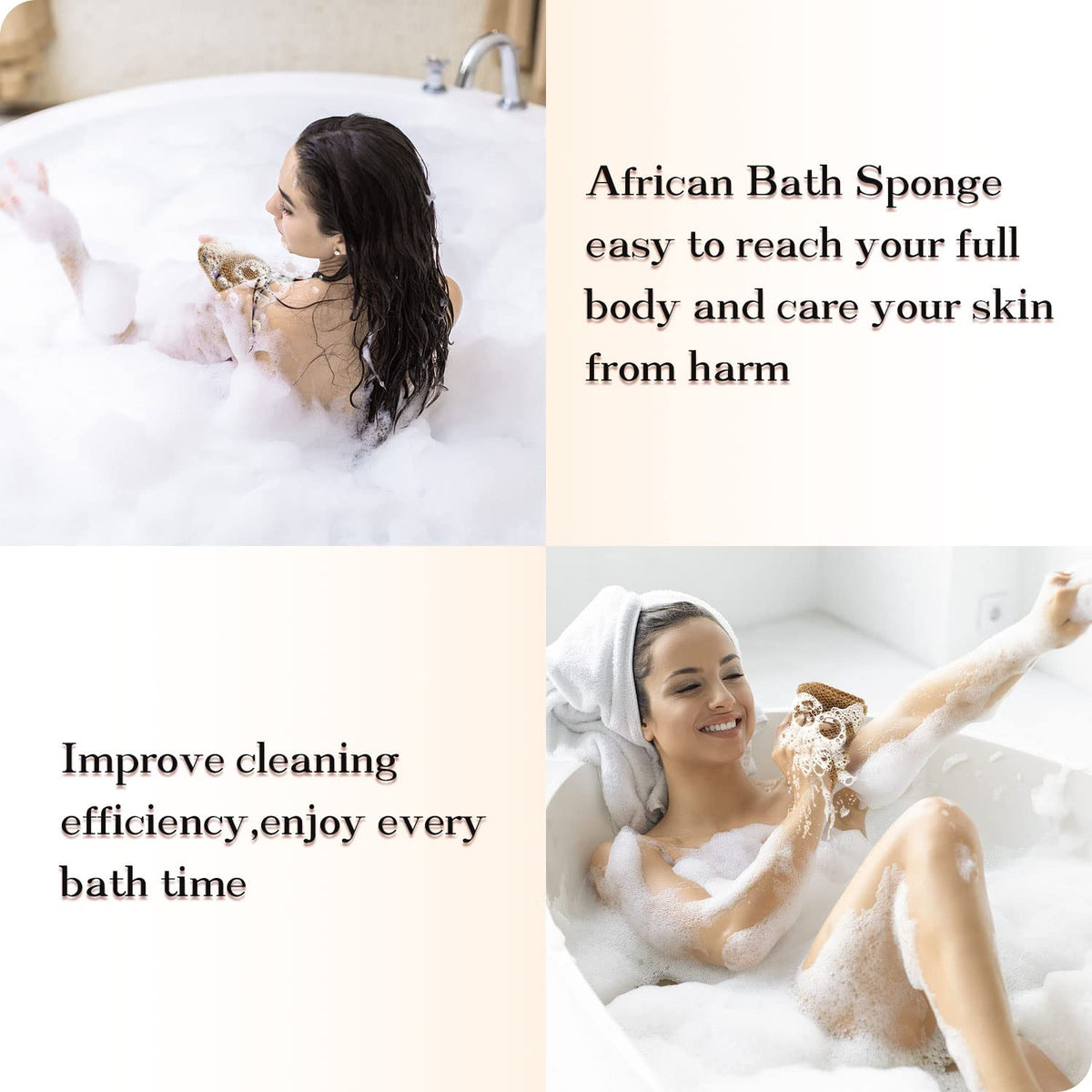 Dr.Pedi African Net Sponge extended reach for hard to reach areas