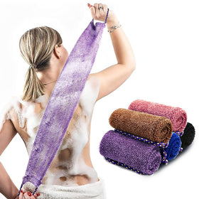 Dr.Pedi African Net Sponge with black handle for easy grip and thorough cleansing