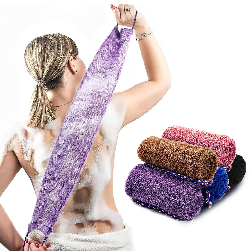 Dr.Pedi African Net Sponge with black handle for easy grip and thorough cleansing