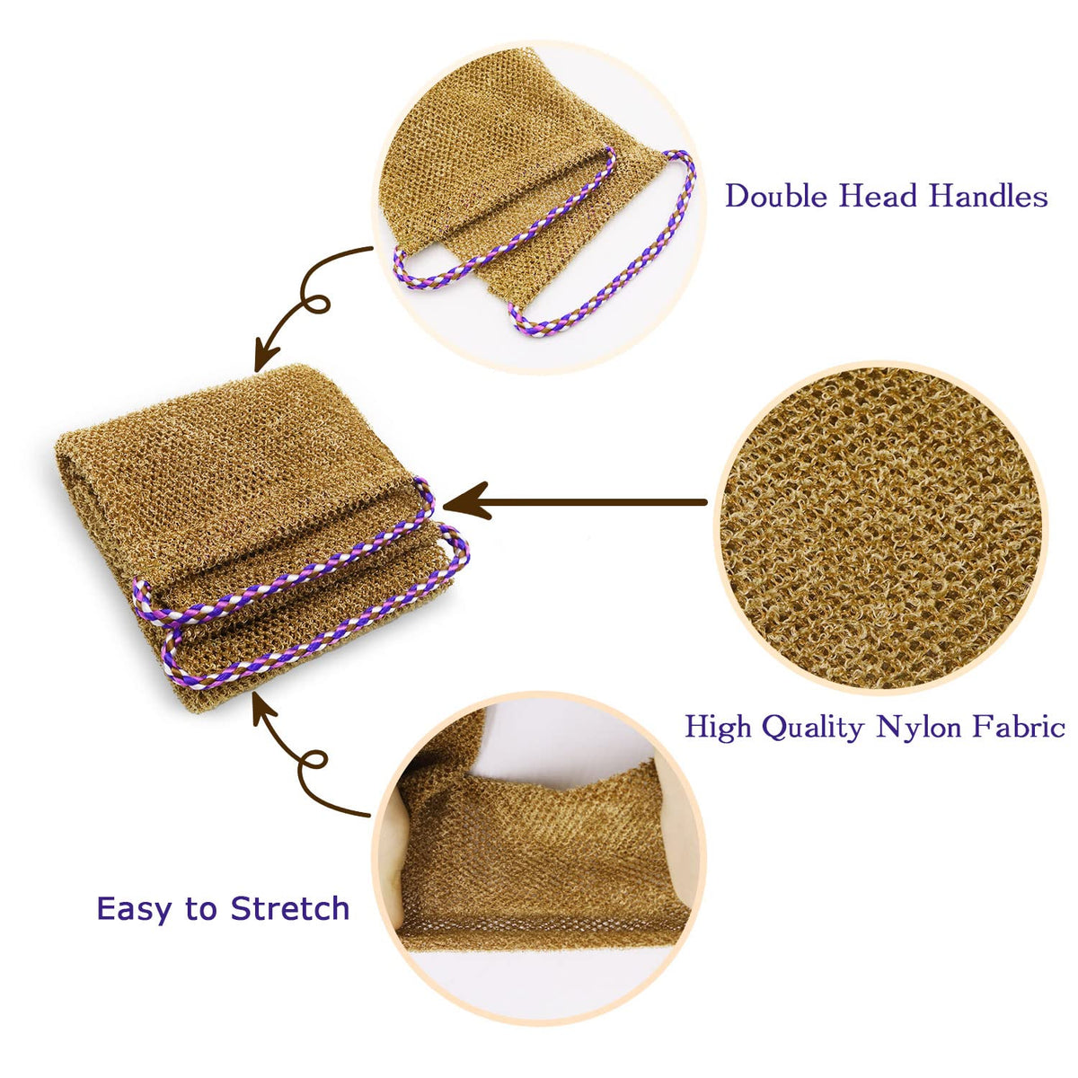 Dr.Pedi African Net Sponge dries fast on a hanger for ready next use