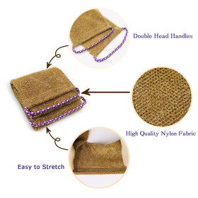 Dr.Pedi African Net Sponge dries fast on a hanger for ready next use