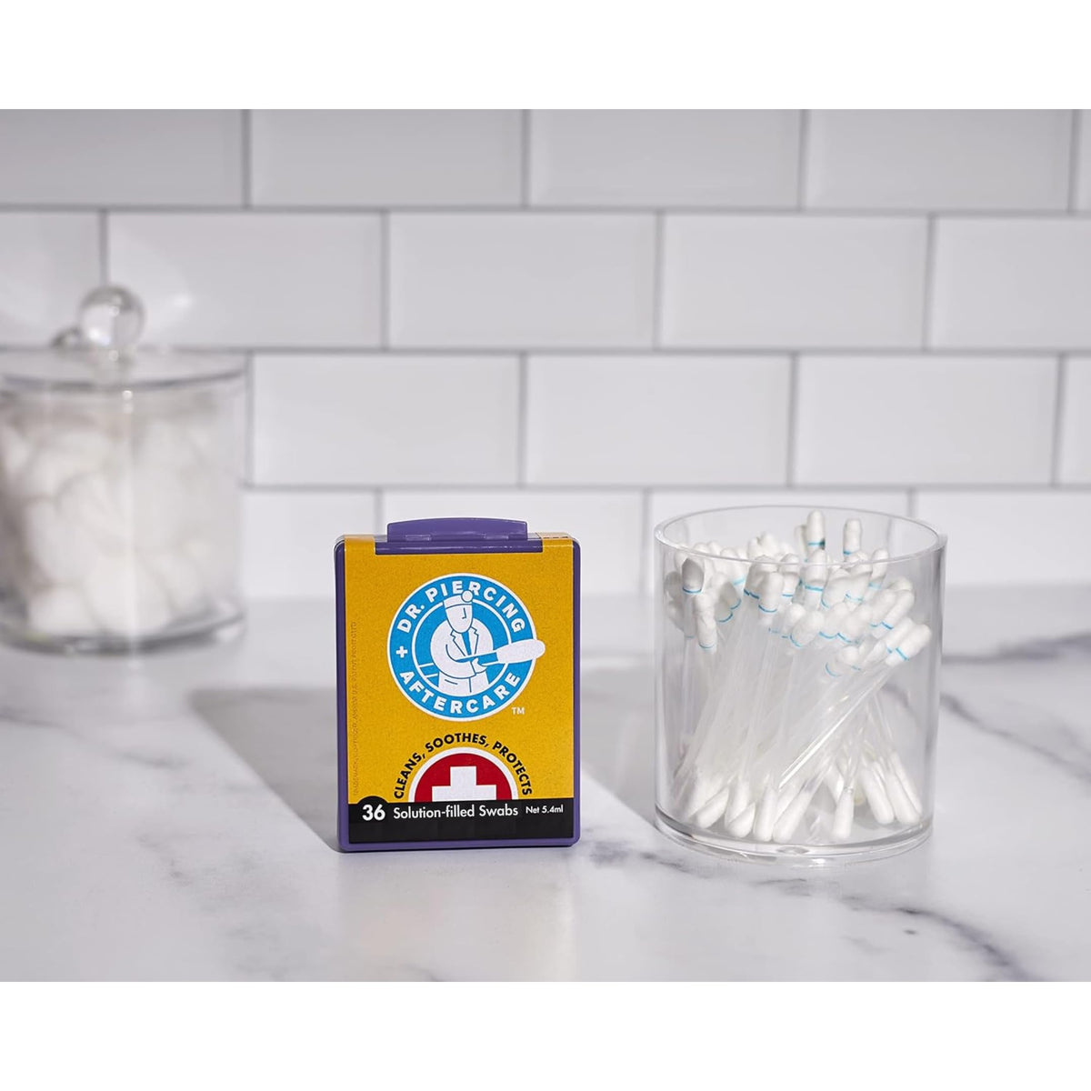 DR. PIERCING AFTERCARE skin-friendly formula suitable for sensitive skin.