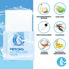 DR. PIERCING AFTERCARE nose piercing wipe for cleaning nose piercing